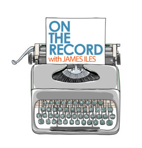 On the record logo with typewriter 14