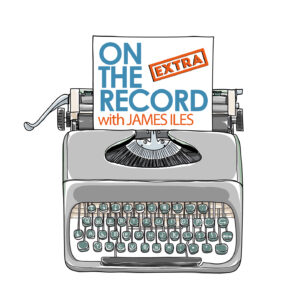 On the record logo with typewriter extra