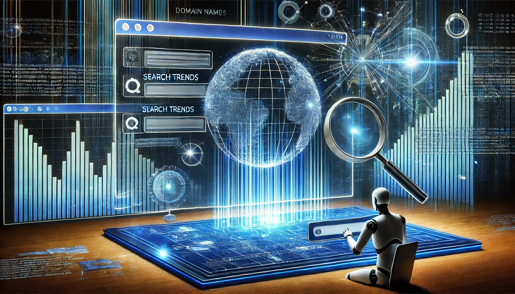 Identifying Emerging Trends in Domain Name Searches